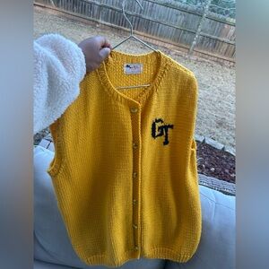 Women vintage medium Georgia Tech sweater vest